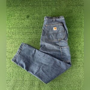 Y2K Carhartt blue carpenter style denim jeans Size 34" x 30”